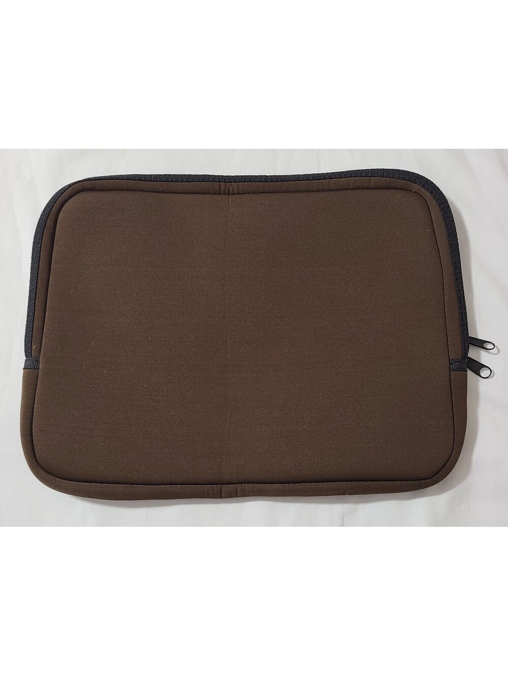 Neoprene Laptop Tablet Sleeve Size 13x10 Brown Zippered Side Closure Electronic
